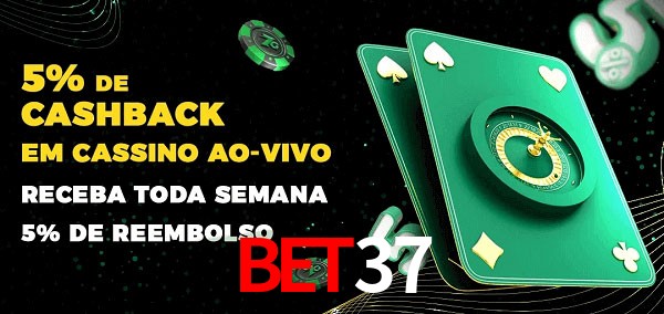 Promoções do cassino ao Vivo Bet37
